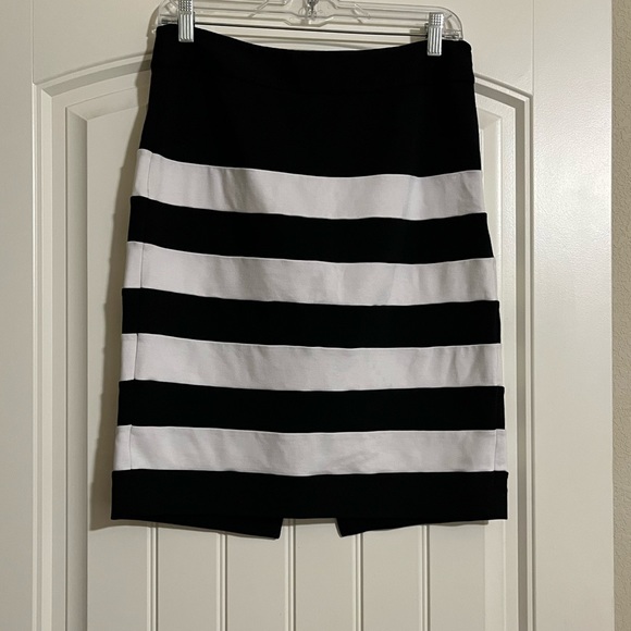 White House Black Market Dresses & Skirts - White House Black Market Black and White Striped Skirt